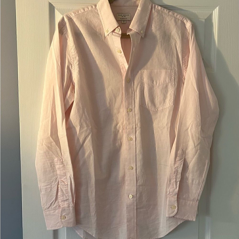 Club Monaco Light Pink Classic Fit Button Down Shirt Size XS